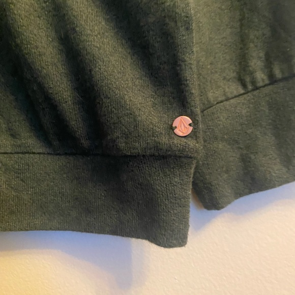 Volcom Lil Fleece Crew Dark Pine - Picture 7 of 13
